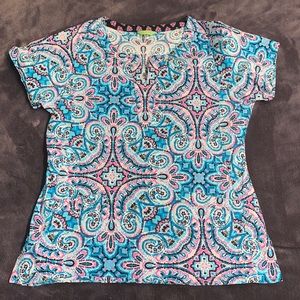 Vera Bradley scrub top